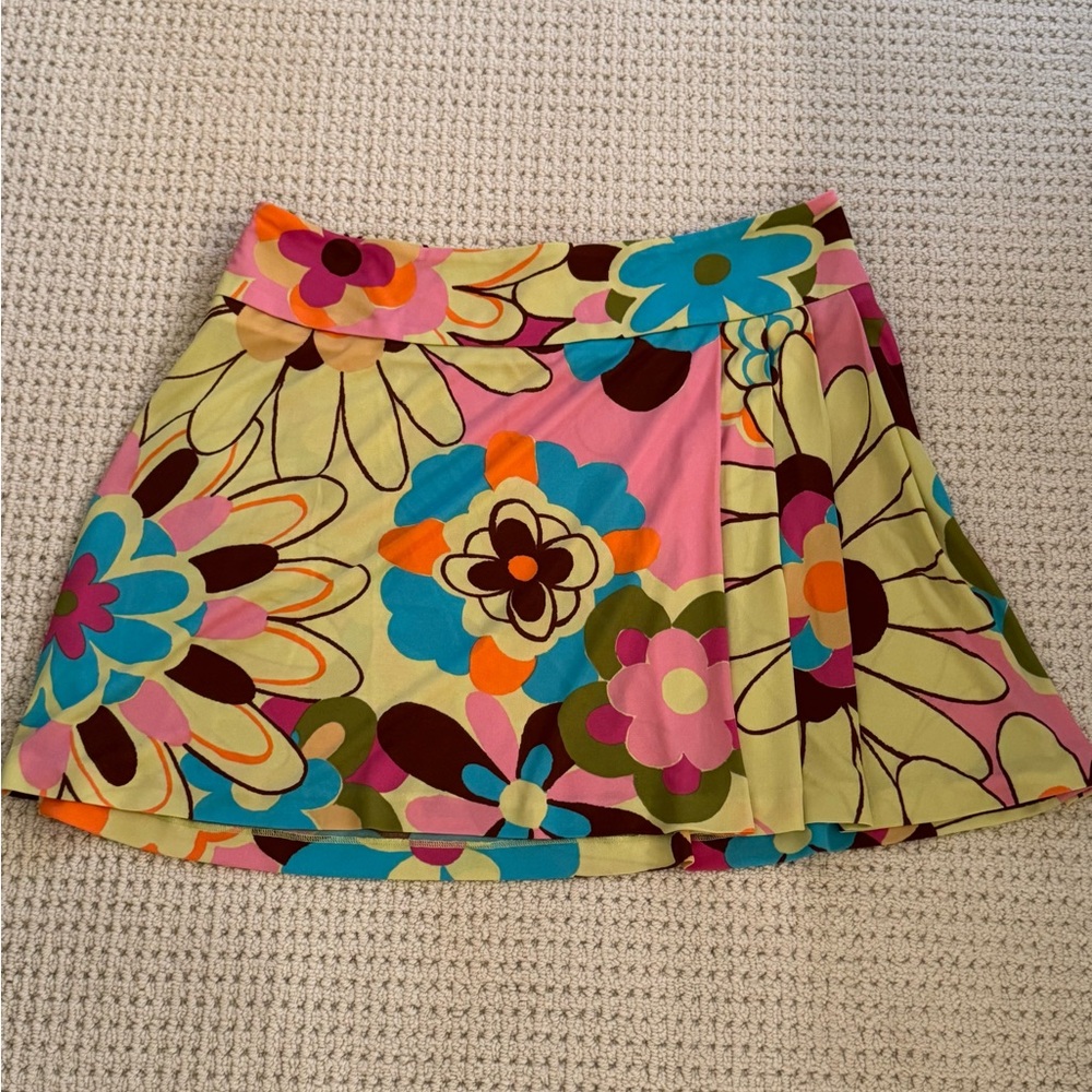 Dolce&Gabbana Retro Floral Multicolor Miniskirt